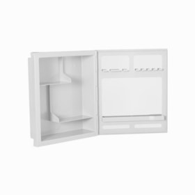 Armário Plástico A41 Versátil 35,5X30,5X10cm Branco Astra Armário Plástico A41 Versátil 35,5X30,5X10cm Branco Astra
