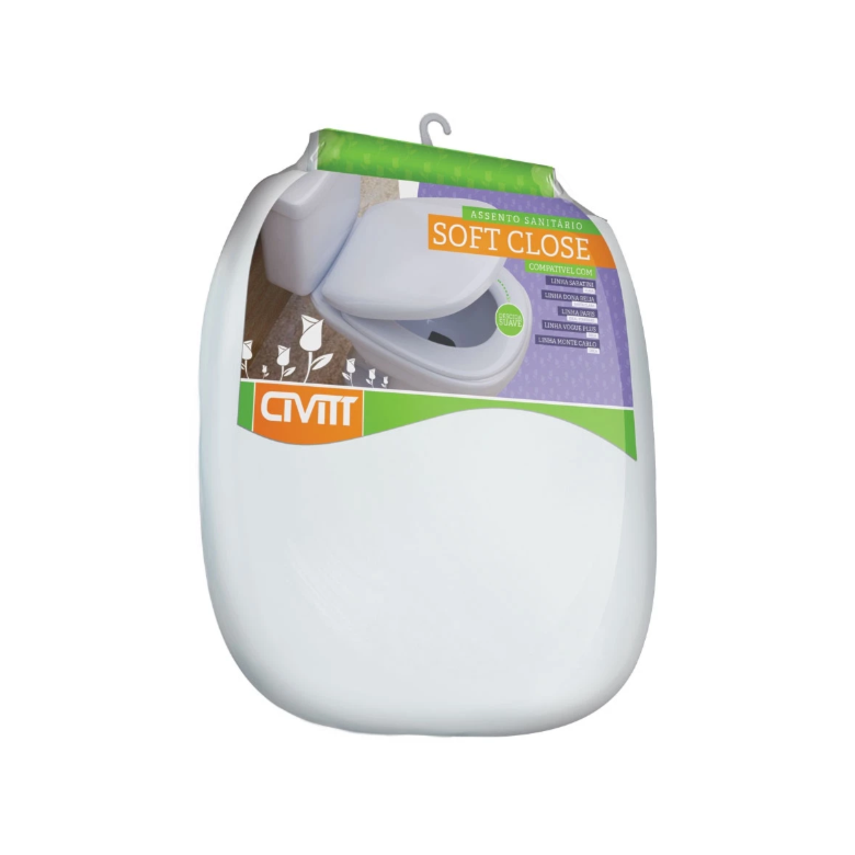 Assento Soft Close 3306 Branco Sabatini Civitt