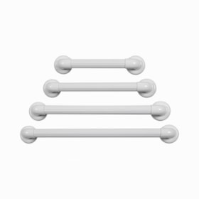 Barra de Apoio Reta Plástico 60cm Branco BP36/6 Astra