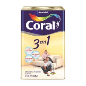 Base P 3 em 1 3,2 Litros Fosca Premium 5202123 Coral