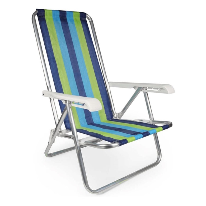 Cadeira de Praia Alumínio 4 Posições 2103 Mor Cadeira de Praia Alumínio 4 Posições 2103 Mor