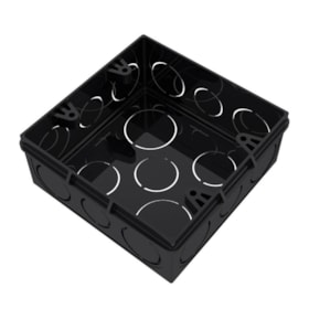 Caixa de Luz 4x4 Quadrada Preta 33042884 Tigre Caixa de Luz 4x4 Quadrada Preta 33042884 Tigre