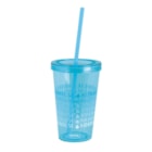 Copo com Canudo Color 625ml 8074 Mor Copo com Canudo Color 625ml 8074 Mor