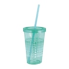 Copo com Canudo Color 625ml 8074 Mor