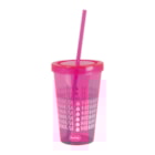 Copo com Canudo Color 625ml 8074 Mor Copo com Canudo Color 625ml 8074 Mor