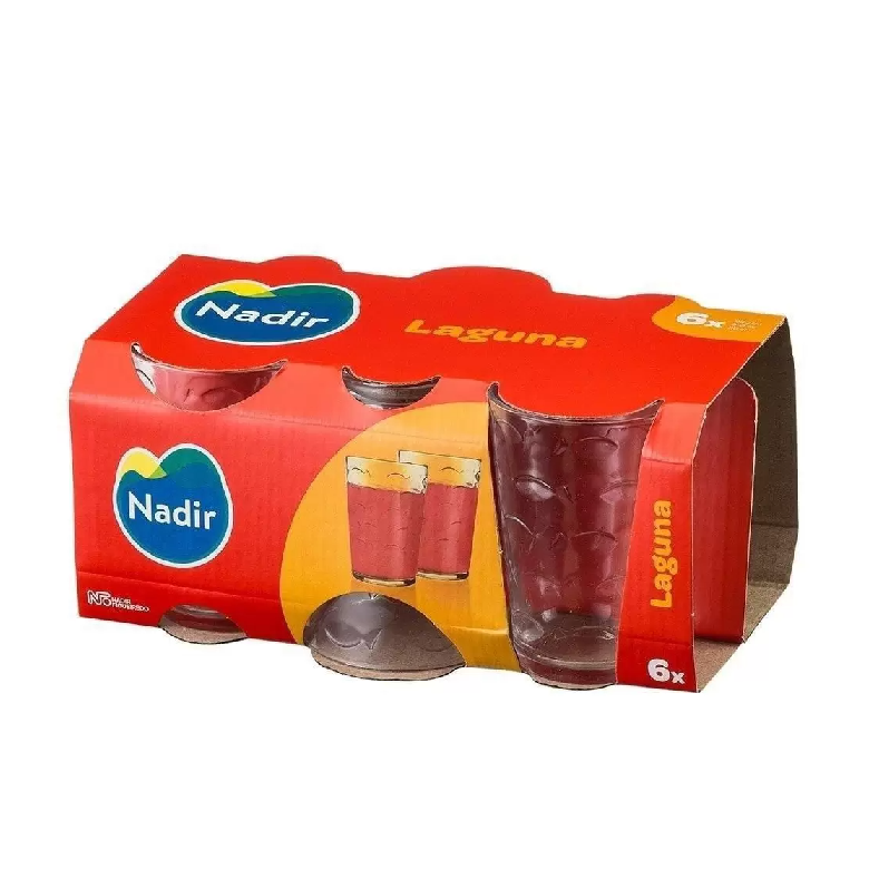 Copo Laguna Incolor Jogo com 6 Copos 280ml 288 Nadir