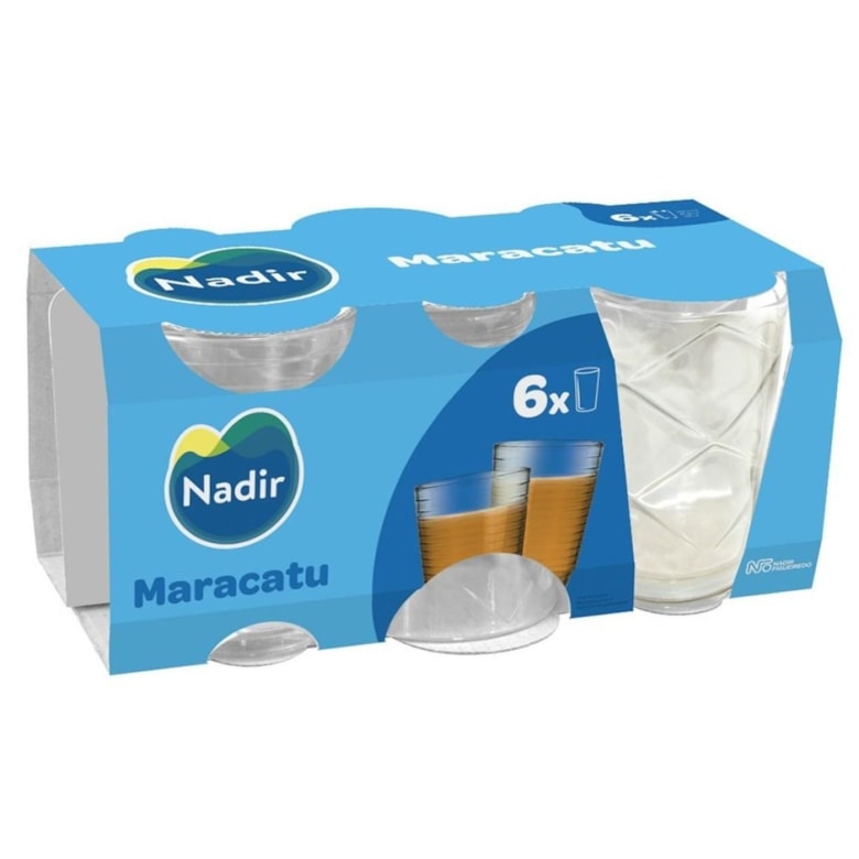 Copo Maracatu Jogo com 6 Peças 275ml Incolor 251 Nadir Copo Maracatu Jogo com 6 Peças 275ml Incolor 251 Nadir