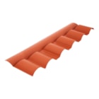 Cumeeira Central Articulada PVC Colonial Terracota 6 Ondas P3030021 Afort Cumeeira Central Articulada PVC Colonial Terracota 6 Ondas P3030021 Afort