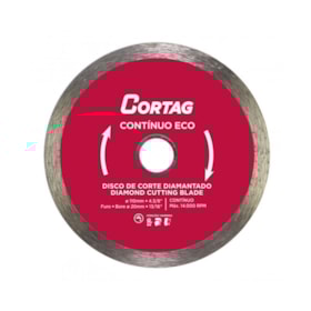 Disco de Corte Diamantado Continuo Eco 110 Furo 20mm 61548 Cortag