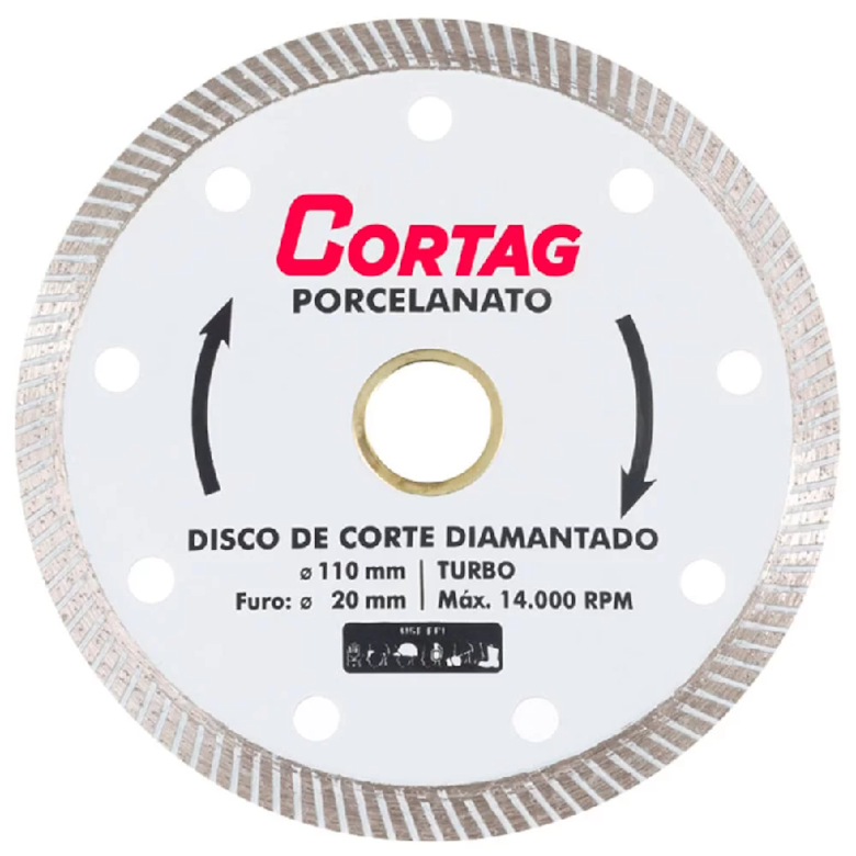 Disco de Corte Porcelanato Diamantado 60863 Cortag Disco de Corte Porcelanato Diamantado 60863 Cortag