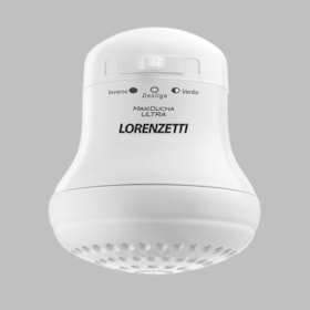 Ducha Maxi Banho com Cano Branco Lorenzetti 127V 4600W