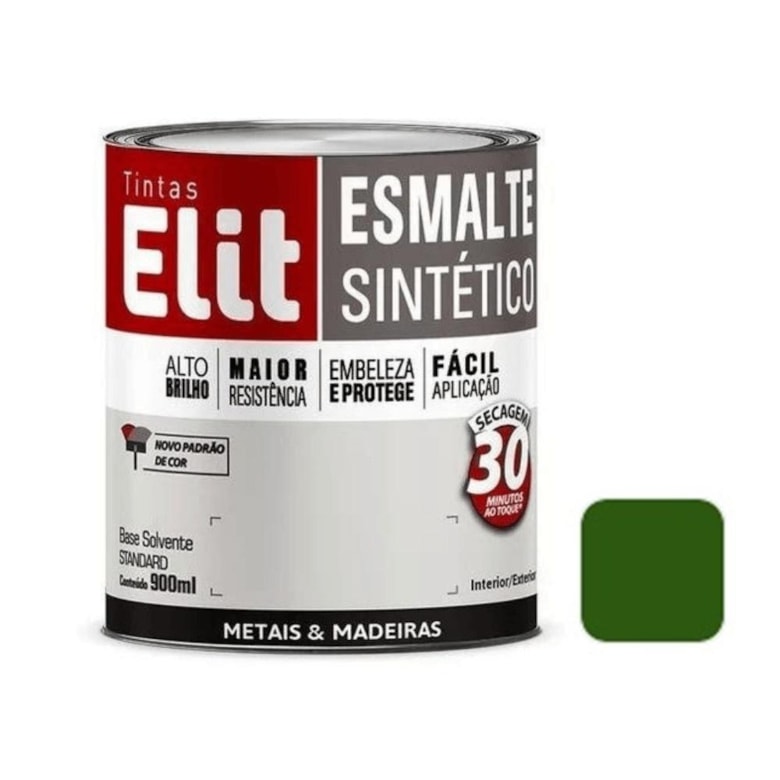 Esmalte 900ml Alto Brilho Verde Folha 106317 Elit