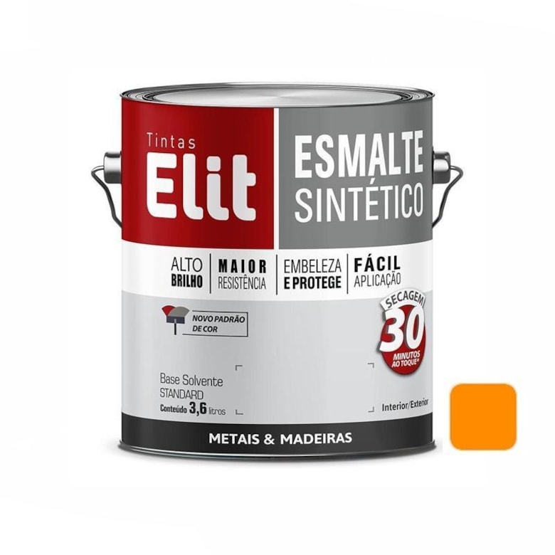 Esmalte Industrial 3,6 Litros Laranja 2,5YR 6/14 Argalit Esmalte Industrial 3,6 Litros Laranja 2,5YR 6/14 Argalit