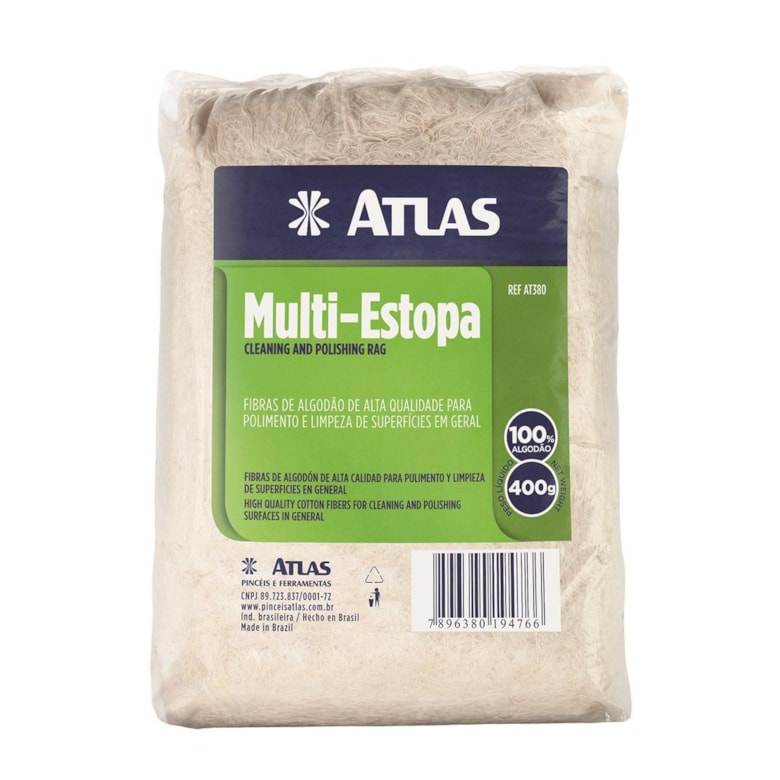 Estopa Branca 400g AT380 Atlas