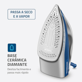 Ferro a Vapor Mondial Branco/Azul 1200W 110V