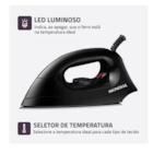 Ferro de Passar Roupa a Seco Mondial FSN-55-B - Preto Ferro de Passar Roupa a Seco Mondial FSN-55-B - Preto