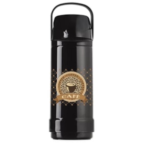 Garrafa Térmica GLT Pressão 1 Litro Mix Decorada Bk Coffee / Café com Amor Invicta