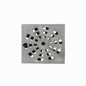 Grelha Quadrada Rotativa 9,4x9,4cm Cromado GRB12 Astra Grelha Quadrada Rotativa 9,4x9,4cm Cromado GRB12 Astra