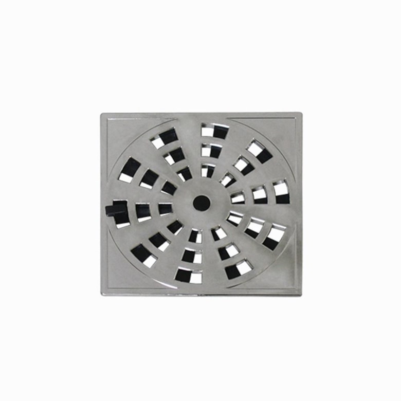 Grelha Quadrada Rotativa 9,4x9,4cm Cromado GRB12 Astra Grelha Quadrada Rotativa 9,4x9,4cm Cromado GRB12 Astra