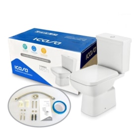 Kit Bacia com Caixa Acoplada Misti Branco CBMIS00 Icasa