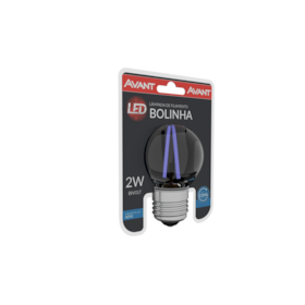 Lâmpada Filamento Led Bolinha 2W Azul 168015278 Bivolt Avant