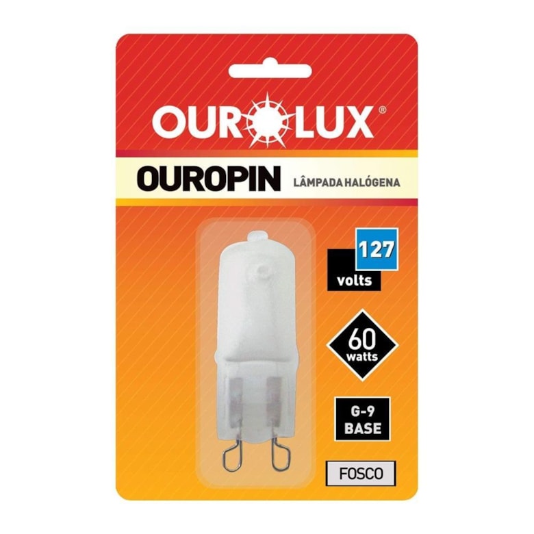 Lâmpada Halógena G9 60W Fosca 127V 1835 Starlux Lâmpada Halógena G9 60W Fosca 127V 1835 Starlux