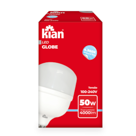 Lâmpada Led Globe 50w 6500k Kian Lâmpada Led Globe 50w 6500k Kian