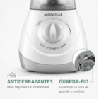 Liquidificador Mondial Easy Power L-550-W - Branco 2 Velocidades 550W