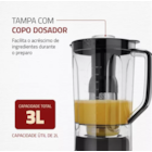 Liquidificador Turbo L1000 Bi 1000w Preto Mondial 110v