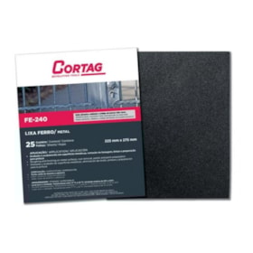 Lixa de Ferro FE240 GR 060 61523 Cortag Lixa de Ferro FE240 GR 060 61523 Cortag