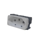 Modulo Tomada B3 2p+t 10a 250v Br Pa019416 Margirius Modulo Tomada B3 2p+t 10a 250v Br Pa019416 Margirius