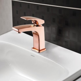 Monocomando Lavatório de Mesa 2875 R89 Rose Gold 7048599 Lorenzetti