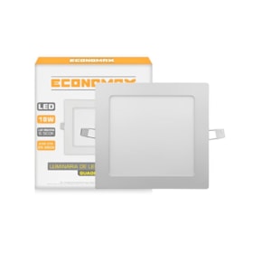 Painel Led 18w Embutir Quadrado 6,5k 12762 Economax Painel Led 18w Embutir Quadrado 6,5k 12762 Economax