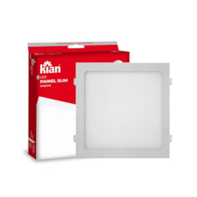 Painel Led Quadrado Embutir 24W 6.000K Branca Fria Bivolt 10428 Kian