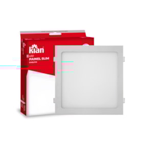 Painel Led Quadrado Embutir 24W 6.000K Branca Fria Bivolt 10428 Kian Painel Led Quadrado Embutir 24W 6.000K Branca Fria Bivolt 10428 Kian