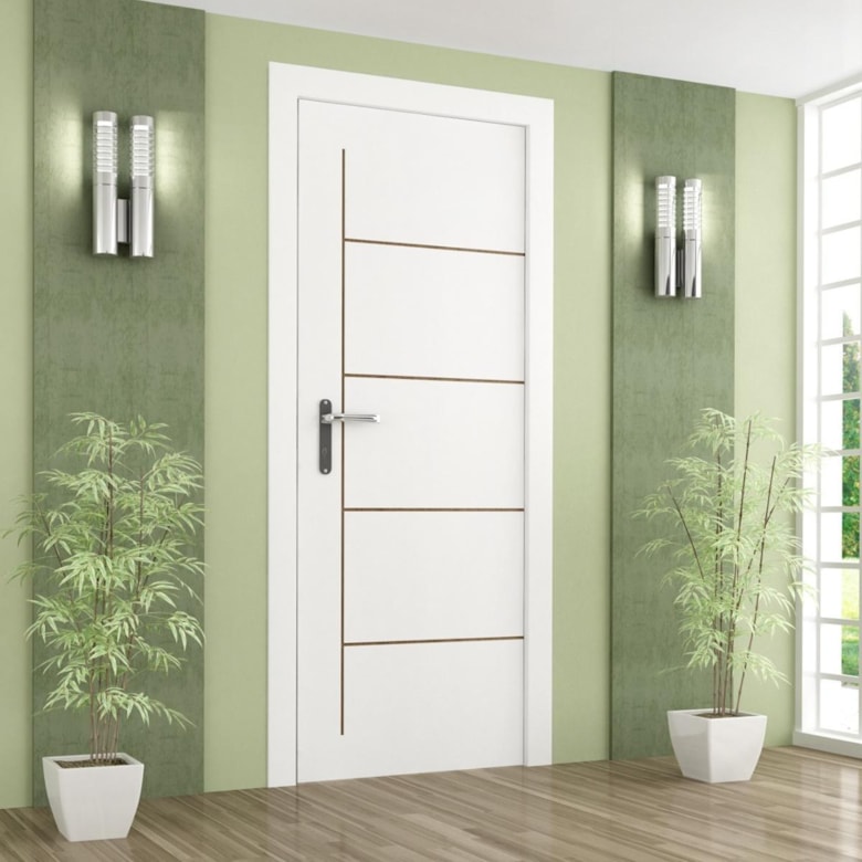 Porta Eva 210x70cm Branca Thaisi Porta Eva 210x70cm Branca Thaisi