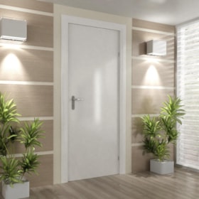 Porta Lisa 210x80cm Branca Thaisi Porta Lisa 210x80cm Branca Thaisi