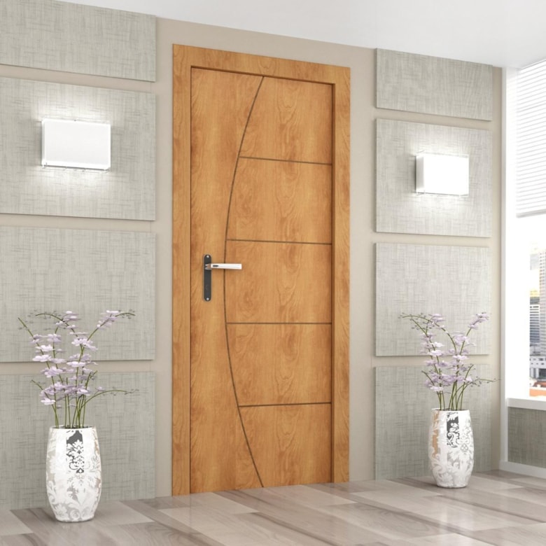 Porta Luana 210x80cm Angelim Pedra Thaisi