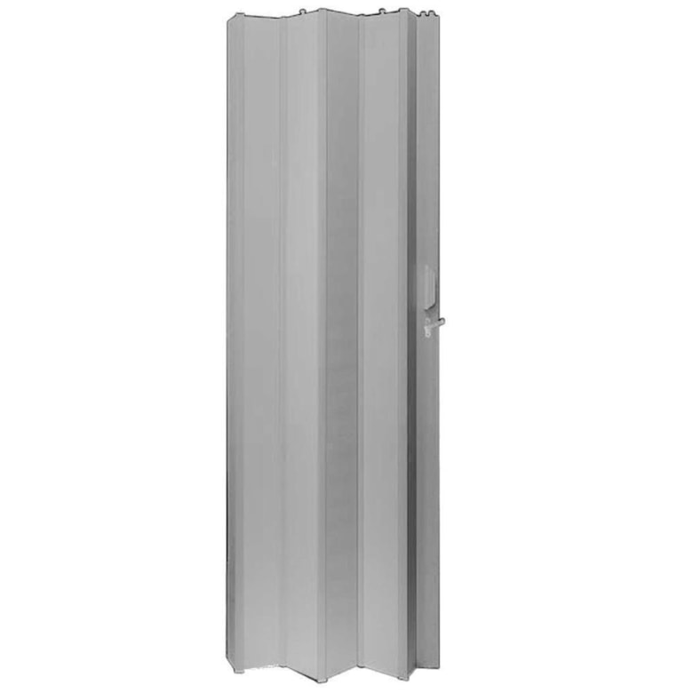 Porta Sanfonada PVC 210x60cm Cinza 0500699 Fortlev