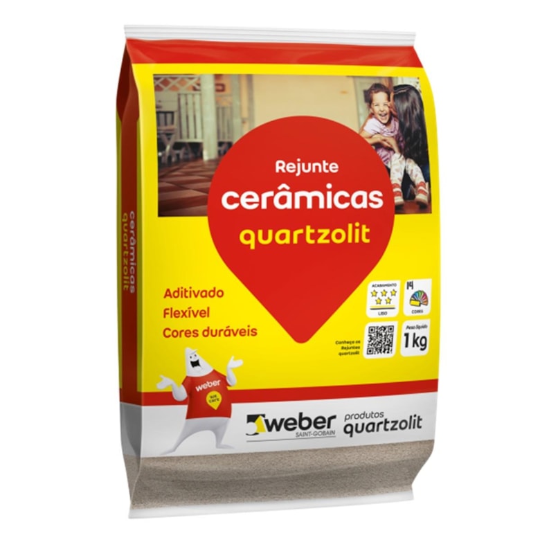 Rejunte Flex Cinza Platina 1Kg Quartzolit