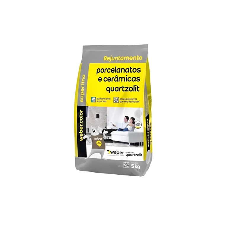 Rejunte para Porcelanatos e Cerâmicas Cinza Platina 5kg Quartzolit Rejunte para Porcelanatos e Cerâmicas Cinza Platina 5kg Quartzolit