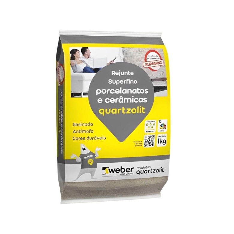 Rejunte Para Porcelanatos e Cerâmicas Marrom Café 1Kg Quartzolit Rejunte Para Porcelanatos e Cerâmicas Marrom Café 1Kg Quartzolit
