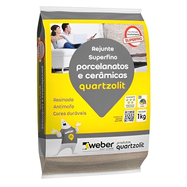 Rejunte Para Porcelanatos e Cerâmicas YPE 1KG Quartzolit Rejunte Para Porcelanatos e Cerâmicas YPE 1KG Quartzolit