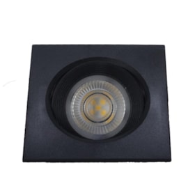 Spot Led de Embutir Fênix II Quadrado MR16 5W 3000K Preto 17077 Kian Spot Led de Embutir Fênix II Quadrado MR16 5W 3000K Preto 17077 Kian