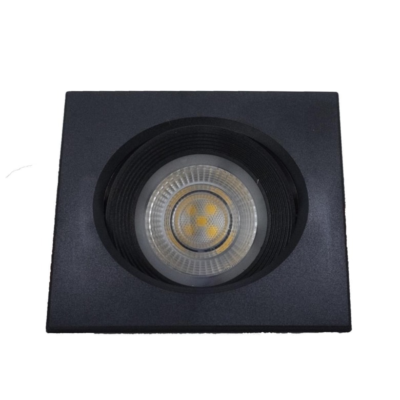 Spot Led de Embutir Fênix II Quadrado MR16 5W 6000K Preto 17079 Kian Spot Led de Embutir Fênix II Quadrado MR16 5W 6000K Preto 17079 Kian