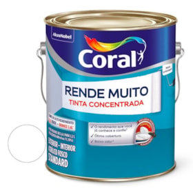 Tinta Rende Muito Acrílica 3,6 Litros Fosco Branco 5202143 Coral