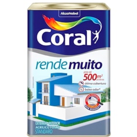 Tinta Rende Muito Acrílica Fosco Branco 18 Litros 5202145 Coral