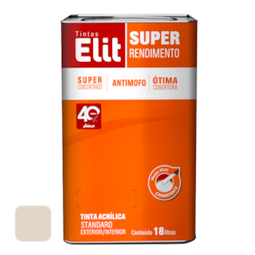 Tinta Super Rendimento 18 Litros Areia 112104 Elit