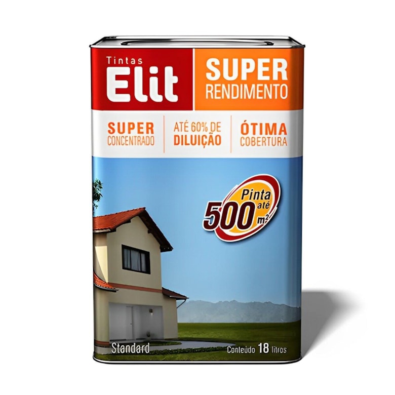 Tinta Super Rendimento Branco Neve 18 Litros Elit 112105