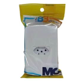 Tomada B3 2p+t 10a 250v 4x2 Br Pa019481 Margirius Tomada B3 2p+t 10a 250v 4x2 Br Pa019481 Margirius